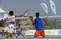 ITF Beach Tennis World Championship 2017 Ã¢â¬â Boys U16 Double Final Royalty Free Stock Photo